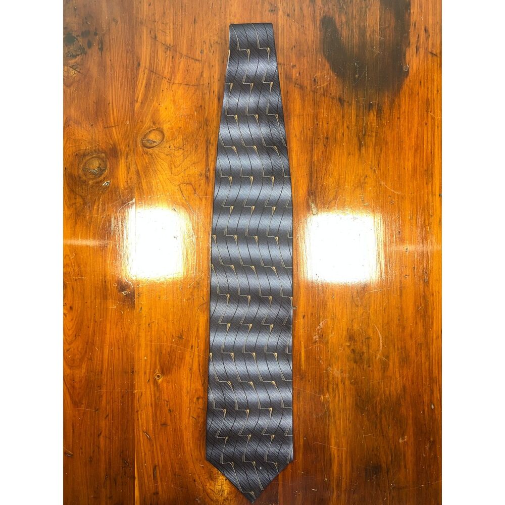 Murano Men's Blue and Navy Tie